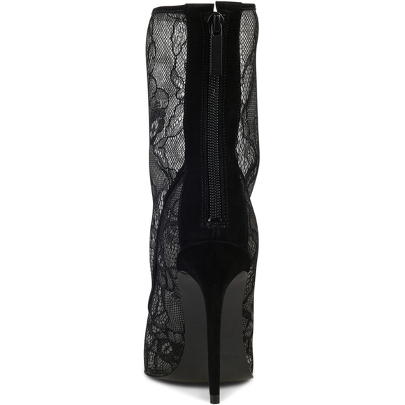 Kandell and Kylie Alanna Lace Pointed Toe Booties - Picture 4 of 5